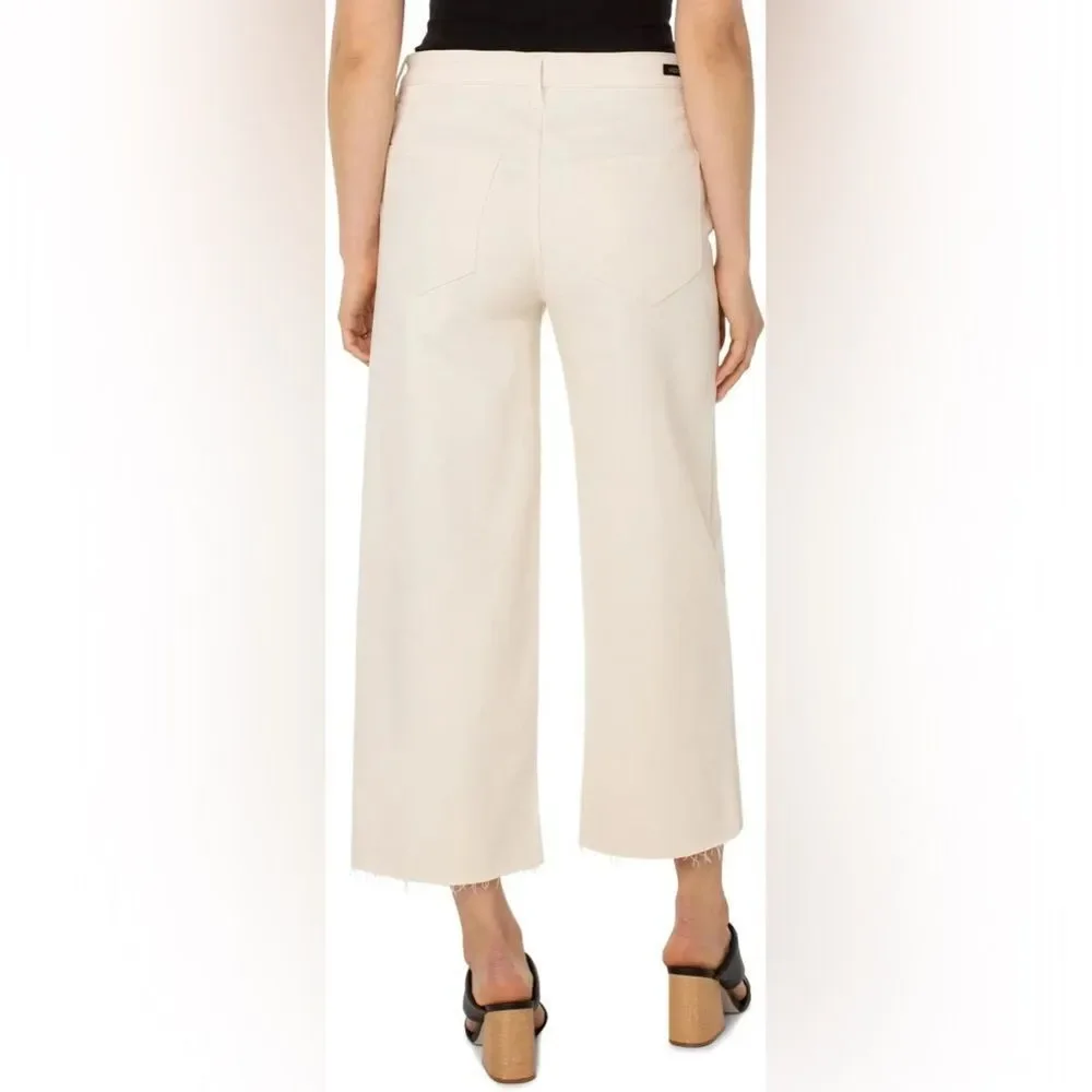 Liverpool Stride High-Rise Wide Leg with Cut Hem size 10 - Picture 2 of 7